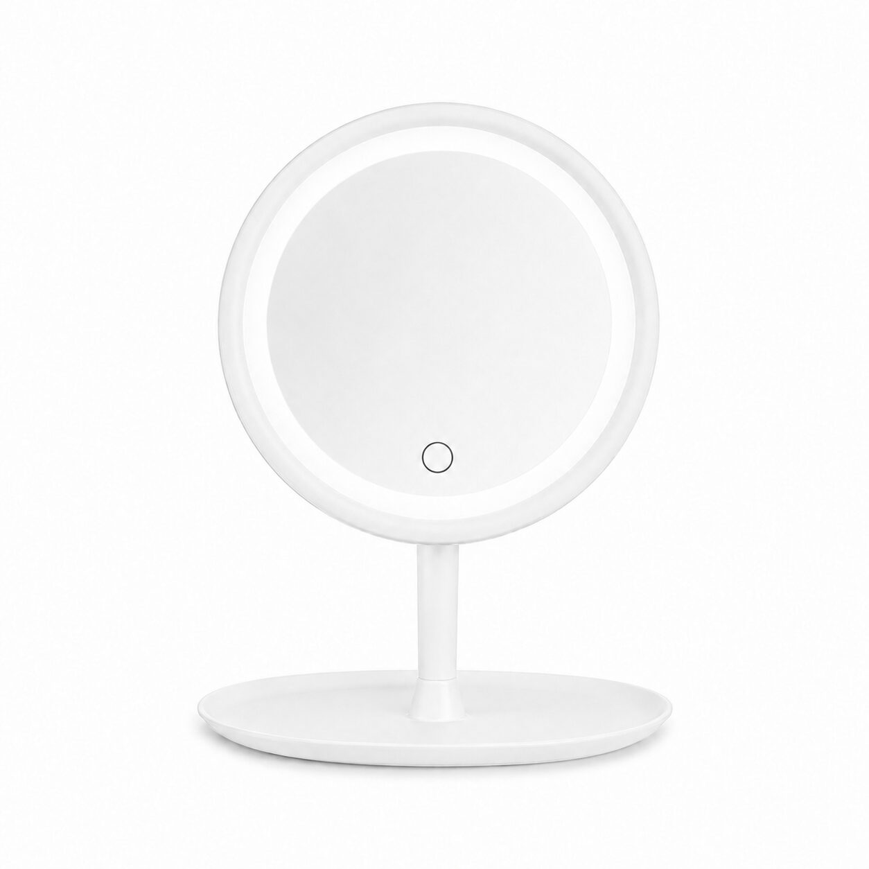 ESPEJO LED REEDONDO CON BASE ORGANIZADORA 0028