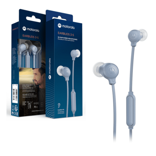 AURICULAR IN EAR EARBUDS 3-S MOTOROLA AZUL