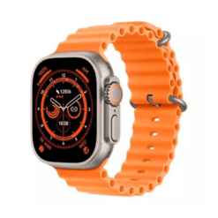 SMARTWATCH RELOJ T800 ULTRA NARANJA