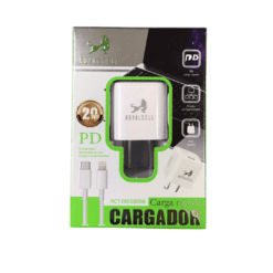 CARGADOR 2.8 IPHONE ROYALCELL 20W CABLE DESMONTABLE