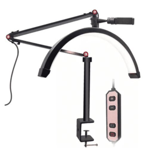 LÁMPARA VELADOR BASE ARTICULADA C/SOPORTE CELULAR LED-83021