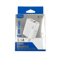 CARGADOR MICRO USB+C 3.1 PRO 21 P-31 LITE CABLE DESMONTABLE