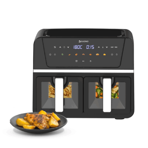 FREIDORA DIGITAL CON DOBLE VENTANA 9L 1700w HOG0199