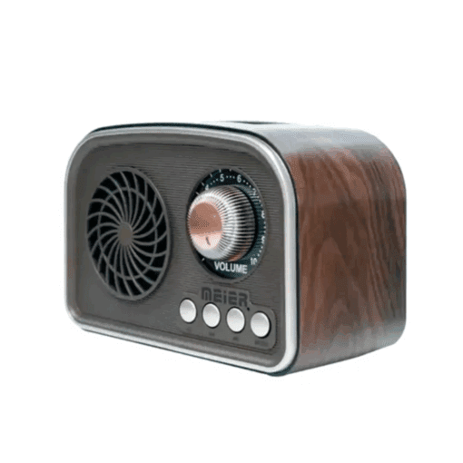 PARLANTE BLUETOOTH Y RADIO VINTAGE RECARGABLE MD-1010BT AYV0325