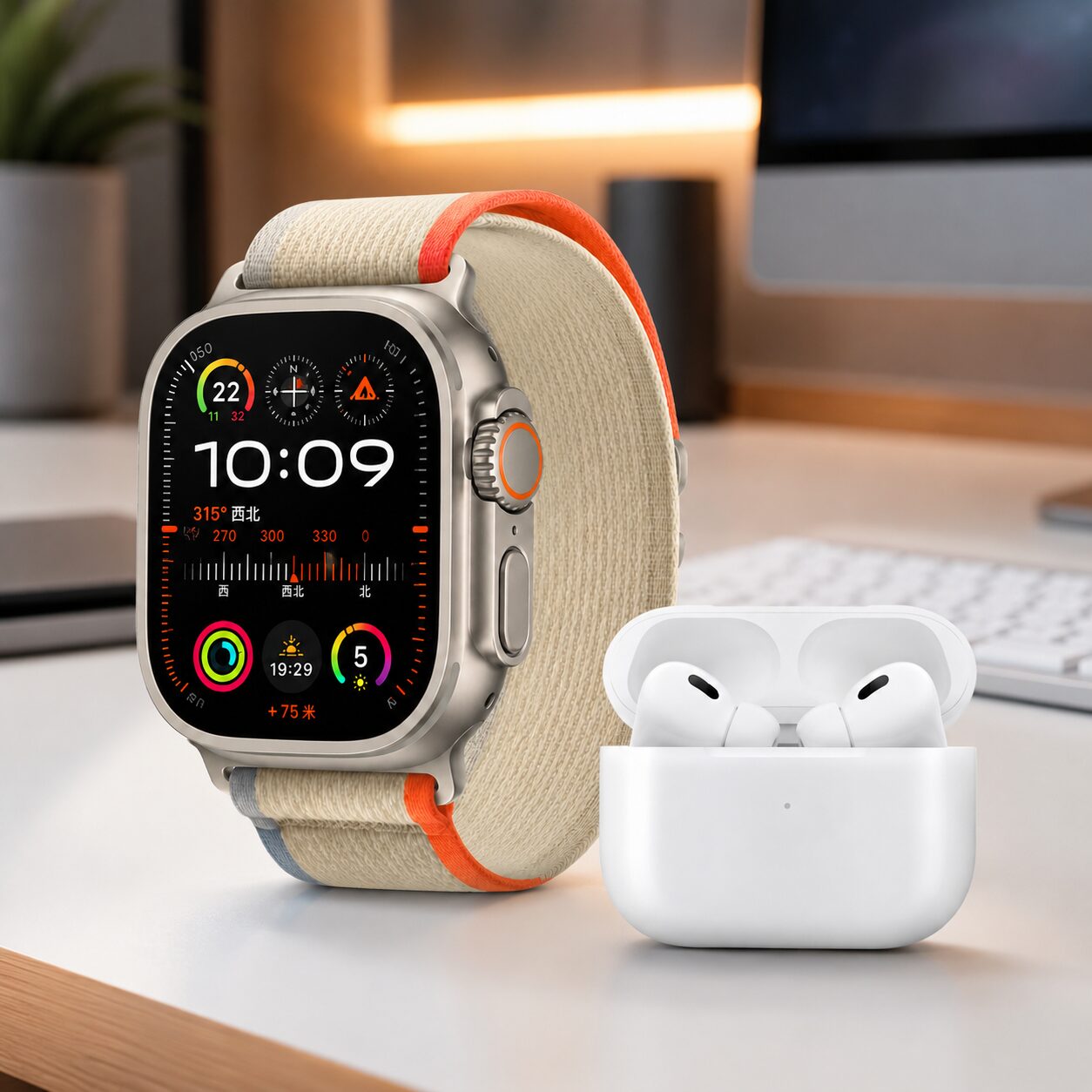 SMARTWATCH 7 MALLAS AMOLED TH7-1 ULTRA 3 CON AURICULARES - Imagen 4