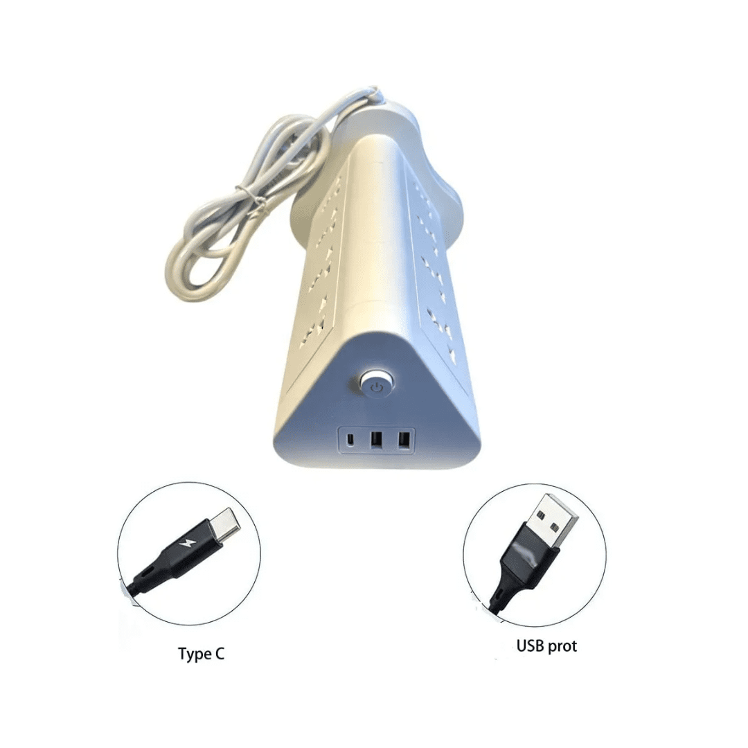 ZAPATILLA TORRE N84 / 11 ENTRADAS + 2 USB + 1 TC 2.1A 2500W - Imagen 2