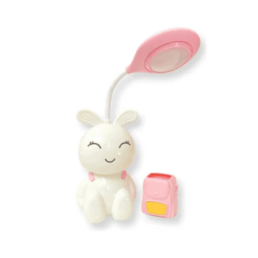 LÁMPARA VELADOR CONEJITO CON MOCHILA T-512