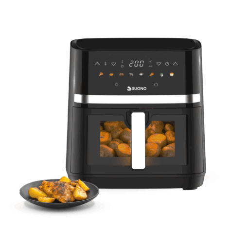 FREIDORA DIGITAL CON VENTANA 8L 1800W HOGO0200