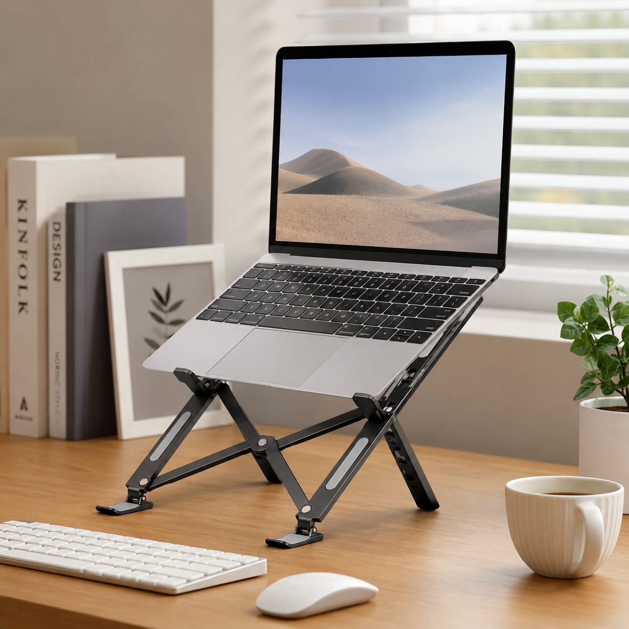 SOPORTE PARA NOTEBOOK PLEGABLE CON 7 NIVELES METAL - Imagen 3