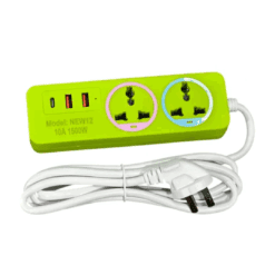 ZAPATILLA 2 ENTRADAS + 2 USB + 1 TIPO C NEW 12/TP13255