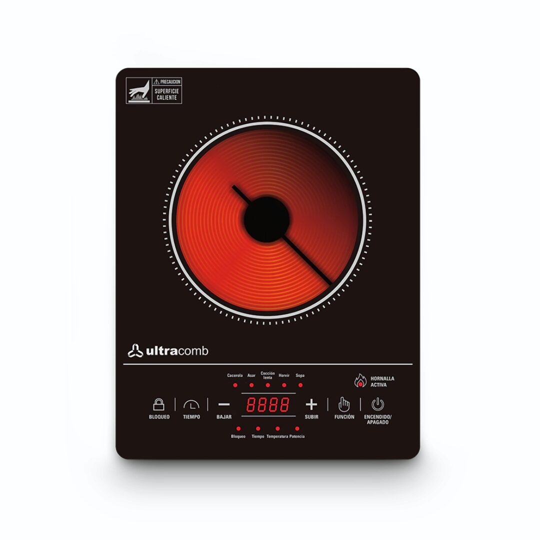 ANAFE ELECTRICO 1 HORNALLA 2000W ULTRACOMB AN-2211 - Imagen 2