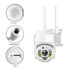 CÁMARA DE SEGURIDAD WIFI EXTERIOR/INTERIOR OM-505