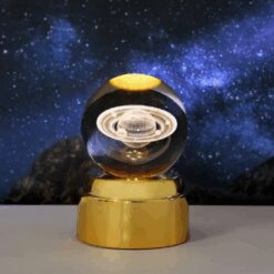 LAMPARA ESFERA DE CRISTAL 6CM GIRATORIA