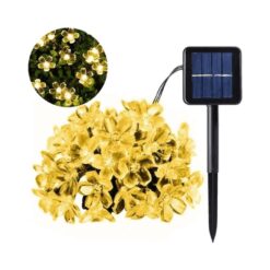 LUZ LED CALIDA SOLAR FLORES 30L