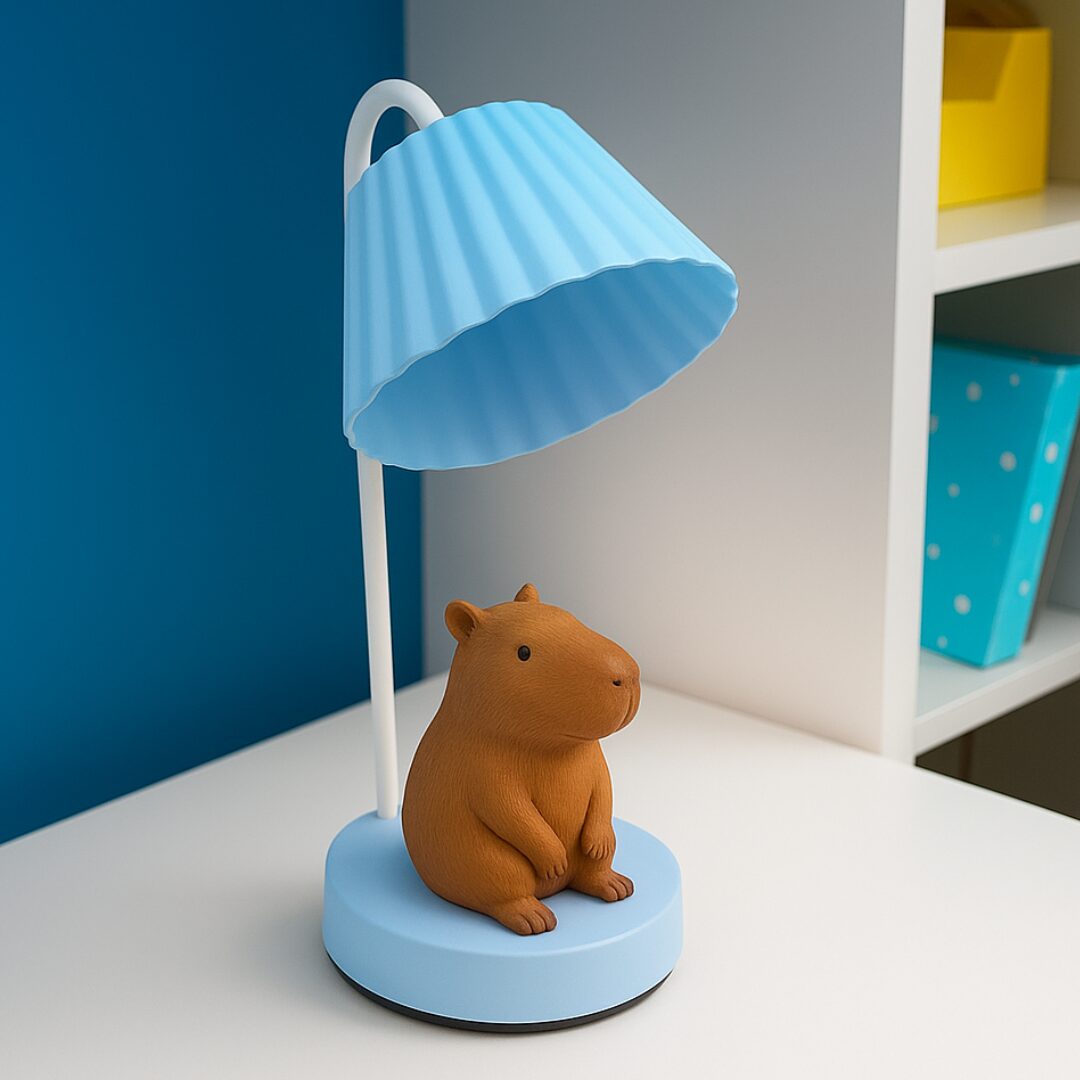 LÁMPARA VELADOR CAPIBARA C/SACAPUNTAS Y LUZ DE NOCHE YS533-2 - Imagen 2