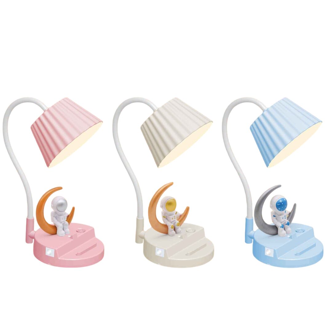 LÁMPARA VELADOR ASTRONAUTA C/SACAPUNTAS Y LUZ DE NOCHE YS533-8