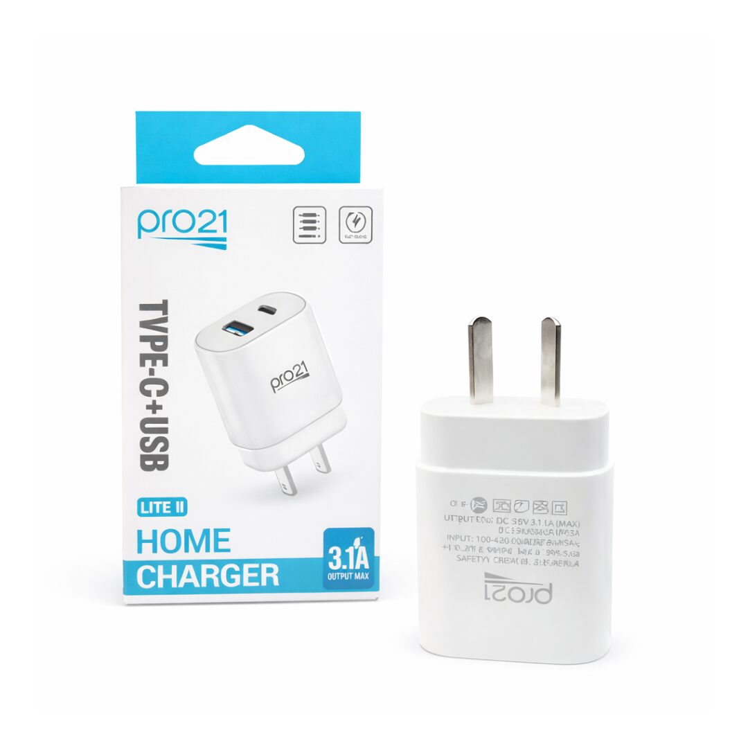 ADAPTADOR 3.1A TIPO C + USB PRO 21 LITE II