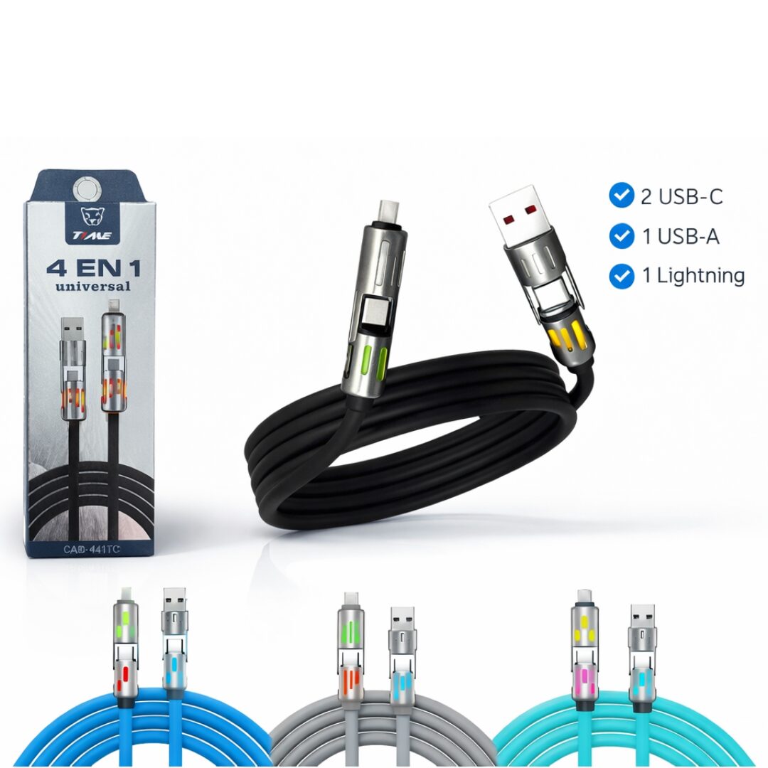CABLE 4 EN 1 UNIVERSAL TIME CAB-44006