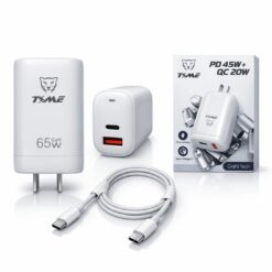 CARGADOR TIPO C TIME PD 45W + QC 20W CC-59126