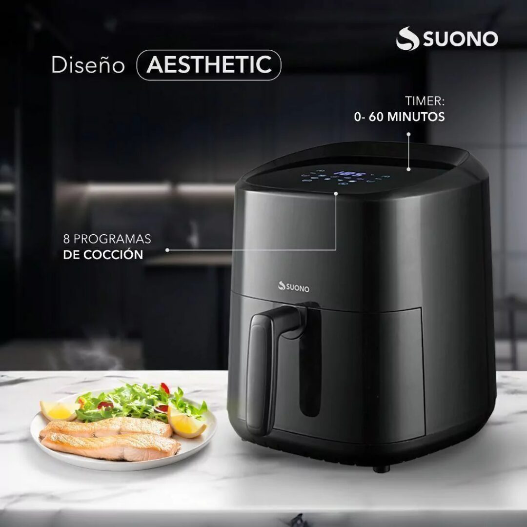 FREIDORA DE AIRE DIGITAL 3.2LT 1400W HOG0209 - Imagen 4