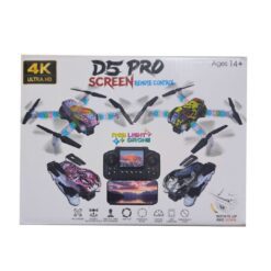 DRONE D5 PRO C/LUCES CON CONTROL SCREEN