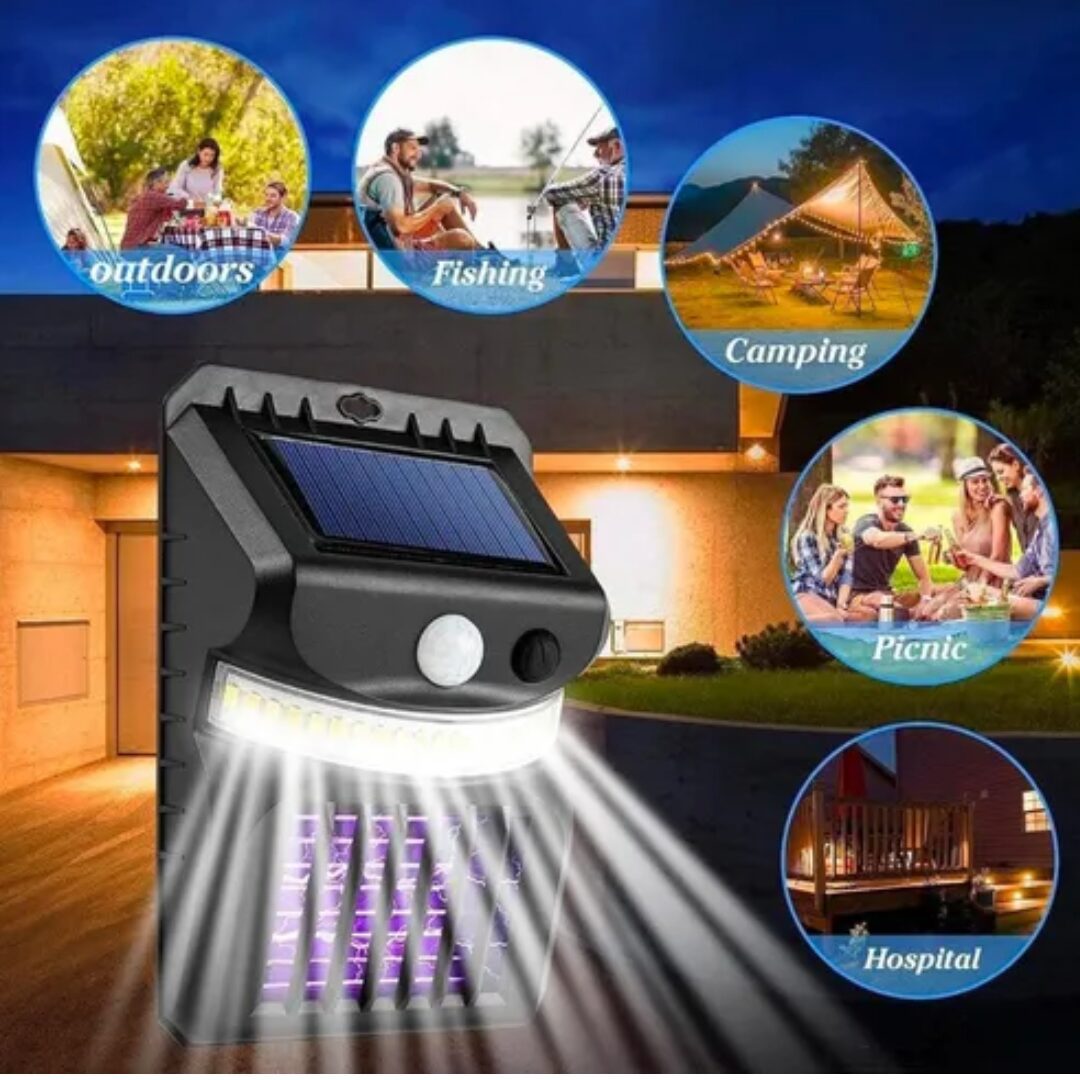 LAMPARA MATAMOSQUITOS SOLAR CON SENSOR W792 - Imagen 2