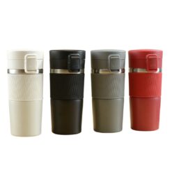 VASO TERMICO CAFÉ 500ML CON TRABA DE SEGURIDAD ISA-805