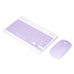 KIT MINI MOUSE Y TECLADO BLUETOOH LILA AN-030/0229