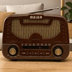 Alternative view of RADIO PORTATIL AM/FM 3 BANDAS VINTAGE RECARGABLE MD-1303BT