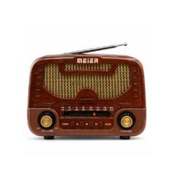 RADIO PORTATIL AM/FM 3 BANDAS VINTAGE RECARGABLE MD-1303BT