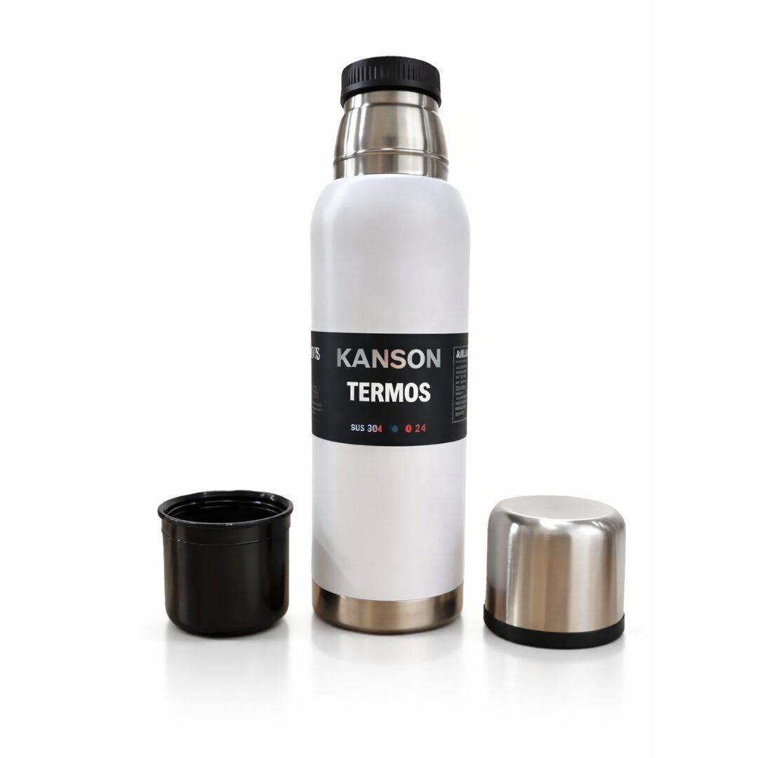TERMO DE ACERO DOBLE TAPA 1000ML TER-008 - Imagen 2