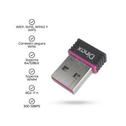 Alternative view of ADAPTADOR WIFI 300MBPS NANO USB WUSB330