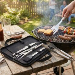 Alternative view of KIT ASADOR 5 PIEZAS ACERO EN ESTUCHE 0650