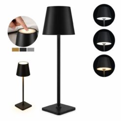 LÁMPARA VELADOR DE MESA METAL JS-61231