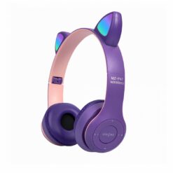 AURICULAR VINCHA BLUETOOTH CAT47M CON OREJITAS VIOLETA