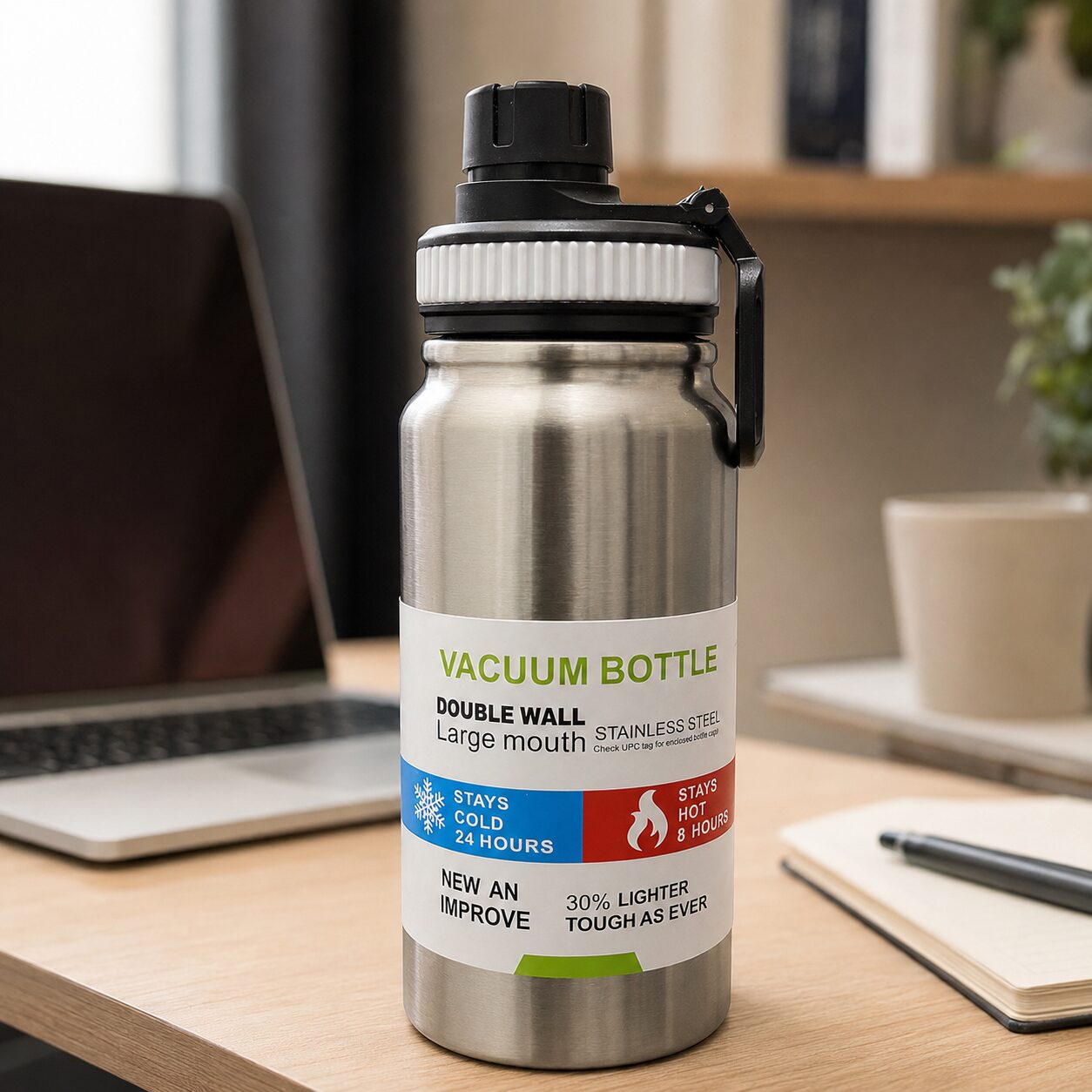 BOTELLA TÉRMICA SPORT BOTTLE 600ML DOBLE PARED CNW22181 - Imagen 3