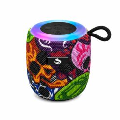 PARLANTE PORTATIL RECARGABLE 10W CON LUZ LED GRAFITTI 0416