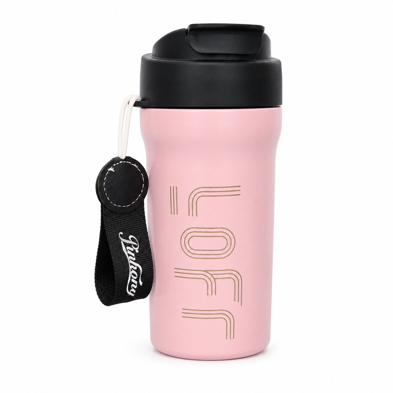 VASO TÉRMICO COFFEE 500ML CON TAPA Y CORREA CNW22194