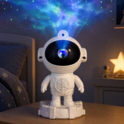 Alternative view of VELADOR ASTRONAUTA PROYECTOR LED CON PARLANTE 0393BLA