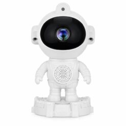 VELADOR ASTRONAUTA PROYECTOR LED CON PARLANTE 0393BLA