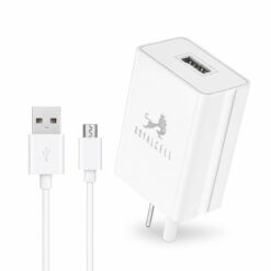 CARGADOR RÁPIDO USB 3.4A CON CABLE MICRO USB ROYALCELL RC5003400A DESARMADO