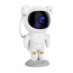 VELADOR PROYECTOR ASTRONAUTA GALAXIA LED CON CONTROL REMOTO 0296