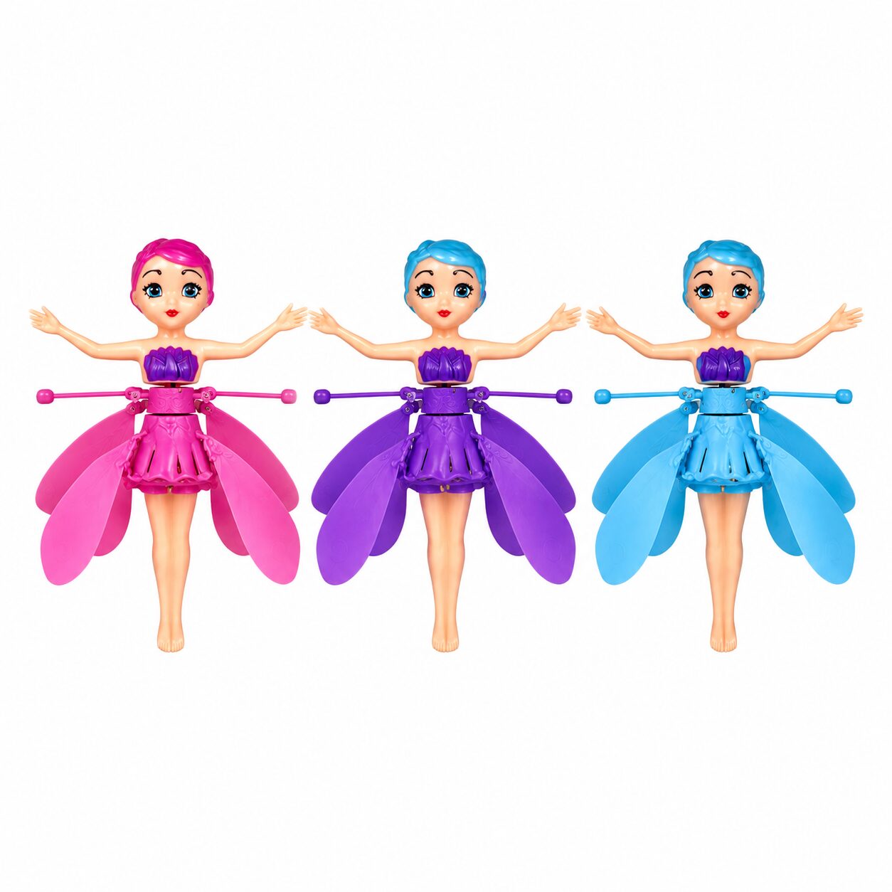 MUÑECA HADA VOLADORA RECARGABLE CON SENSOR HD-908 - Imagen 3