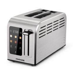 TOSTADORA ELÉCTRICA 2 REBANADAS 1200W PANEL TÁCTIL NOVOHOME NH-T0051