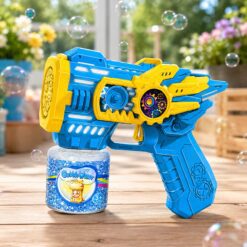 Alternative view of PISTOLA DE BURBUJAS A PILA GEAR BUBBLE GUN CON LUCES QB-502Y