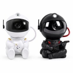 Alternative view of VELADOR PROYECTOR ASTRONAUTA SENTADO GALAXIA LED CON CONTROL REMOTO 0336
