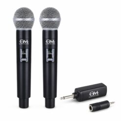MICRÓFONO DOBLE PROFESIONAL INALÁMBRICO RECARGABLE OM HL-2580